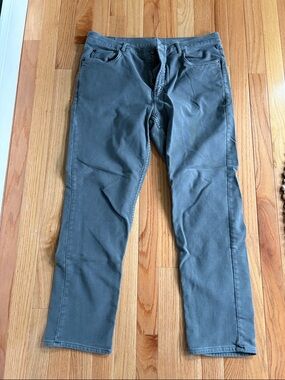 Faherty Slate Gray Stretch Terry 5 pocket pants